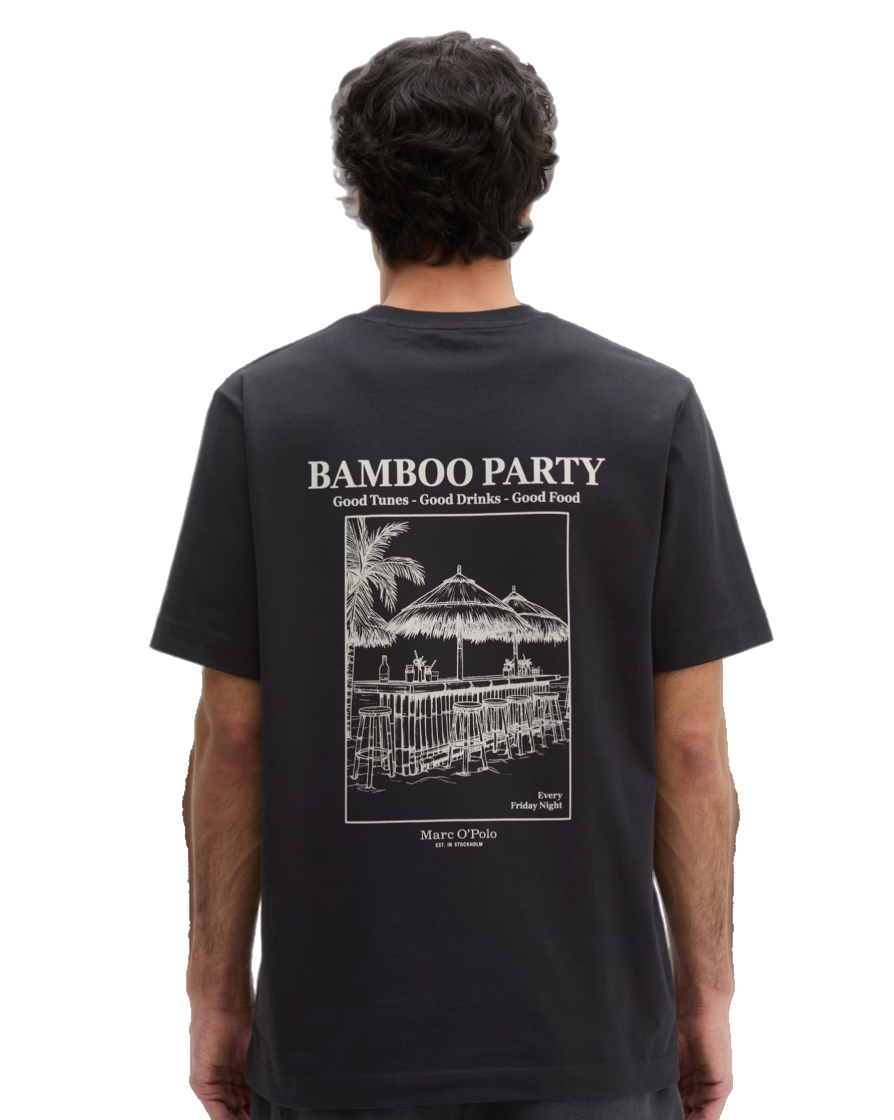 Regular T-Shirt with Summery Back Print Back