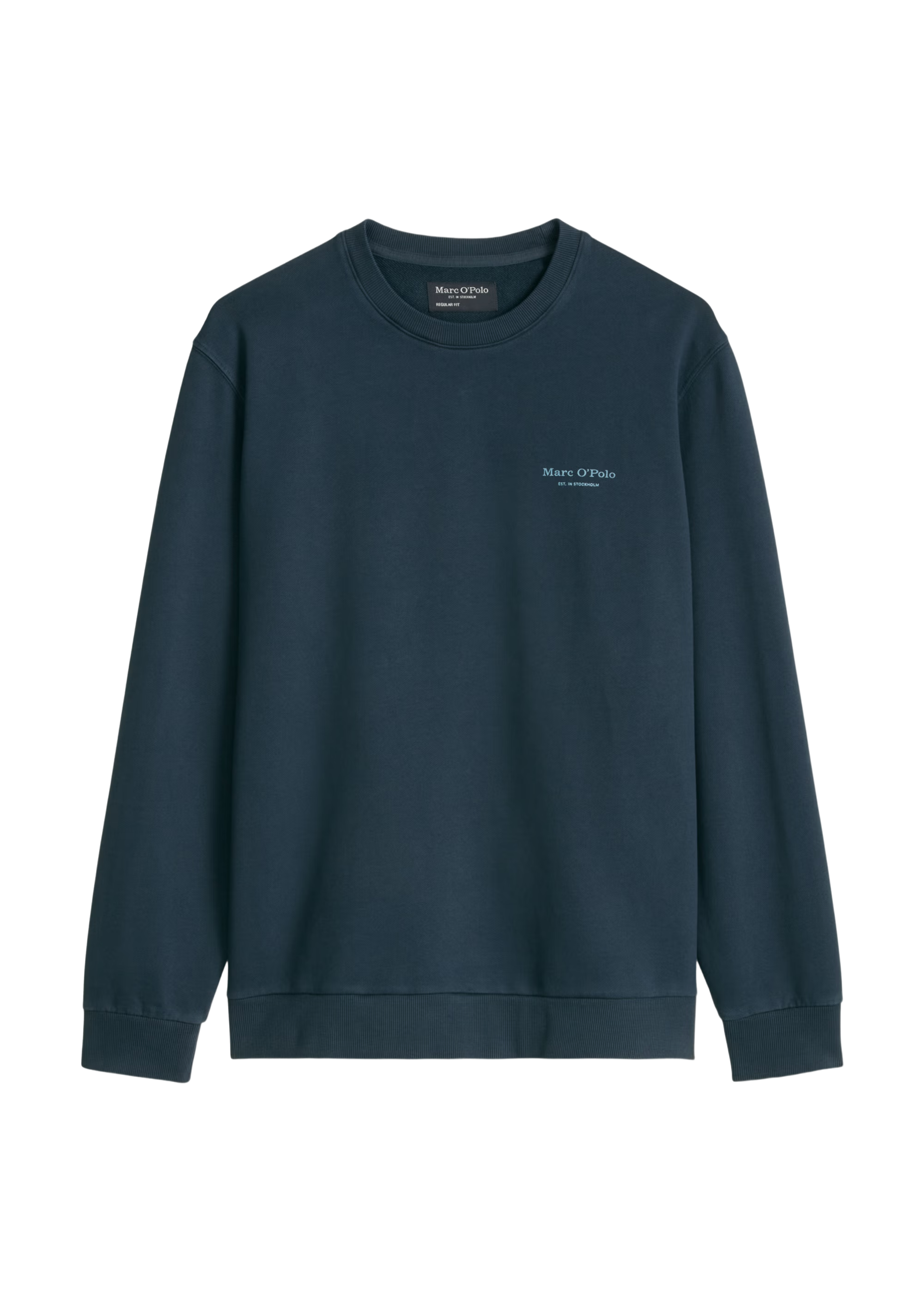 Sweatshirt Regular Garment-Dyed with Logo Print on the Back