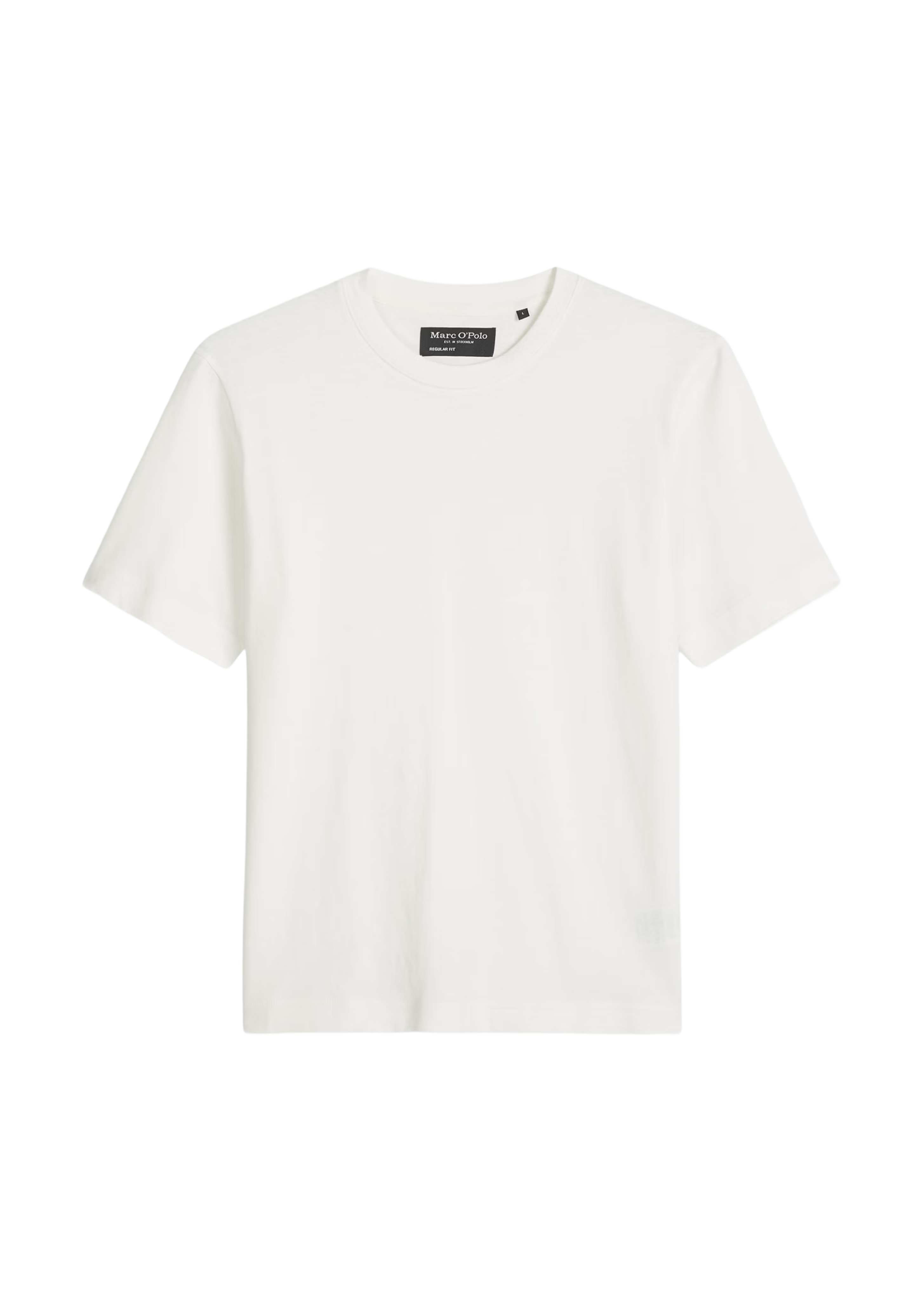 Regular T-Shirt Made from a Cotton-Linen Blend